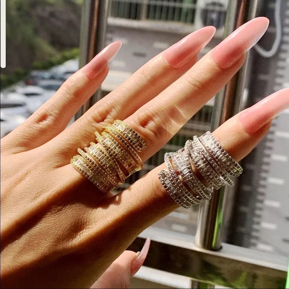 New S925 6.4 CT Diamond Baguette Ring - Picture 2 of 9